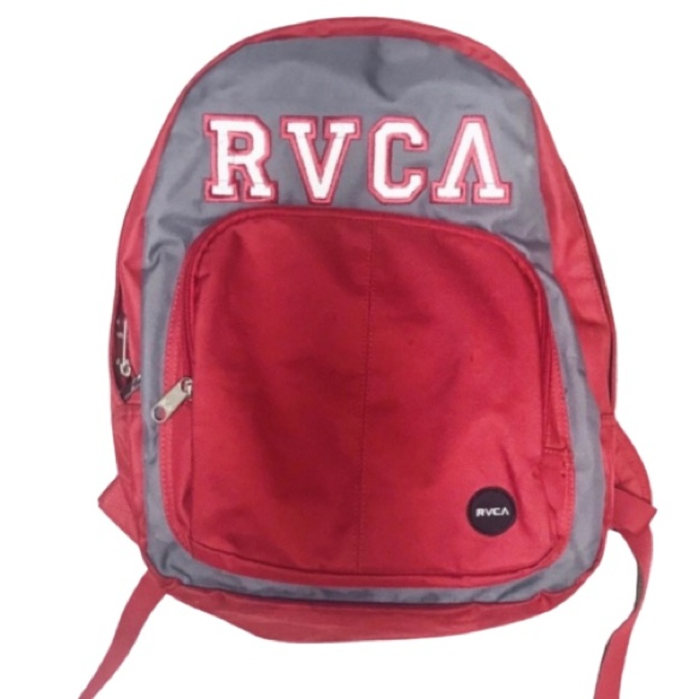 RVCA Sample Backpack in Red & Grey
